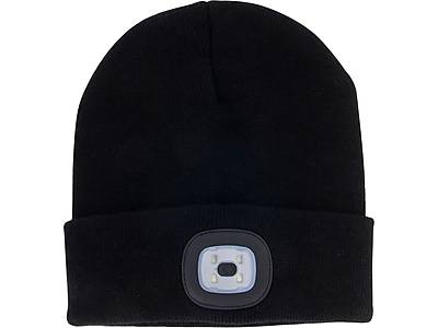 Dm Merchandising Night Scope Rechargeable Led Beanie, One Size, Black (black)