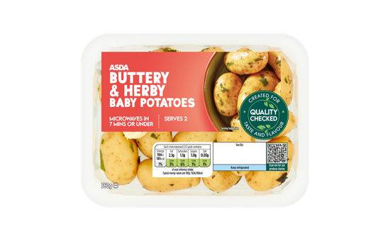 ASDA Herby Baby Potatoes with Butter 360G
