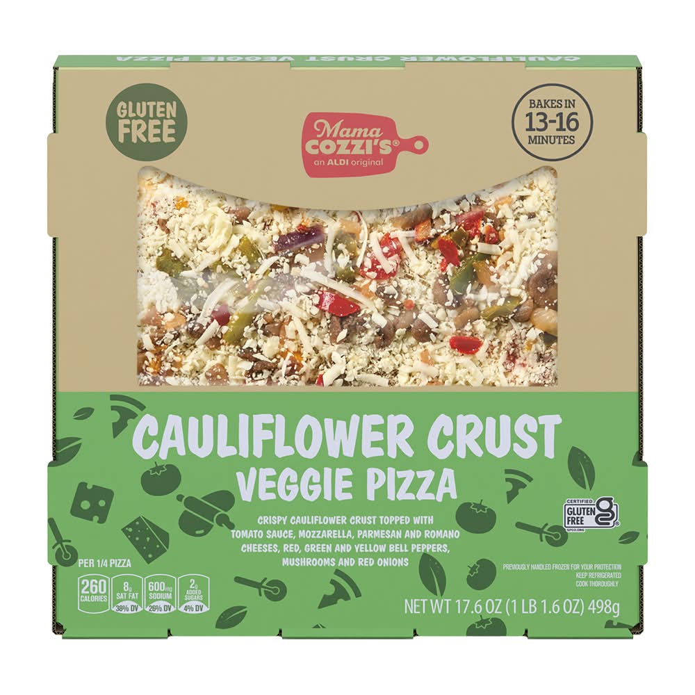 Mama Cozzi's Veggie Cauliflower Crust Pizza Kitchen, 12 in (17.6 oz)