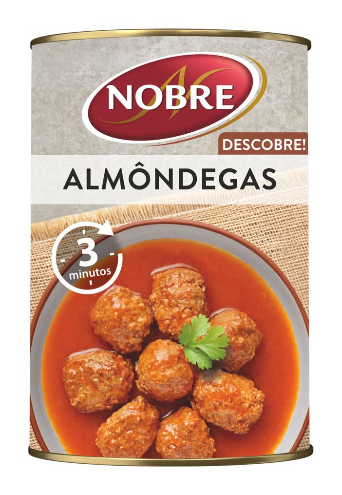 Nobre  - RefeiÃ§Ã£o caseira almÃ´ndegas, embalagem de 420g