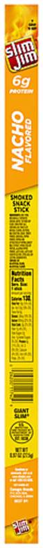 Slim Jim Smoked Snacks Nacho Stick 0.97oz