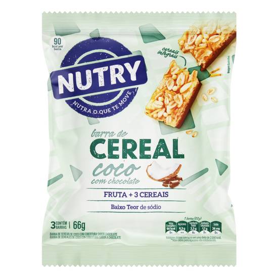 Nutry barra de cereal (3x22g)