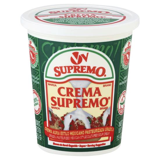 Supremo Mexican Style Sour Cream