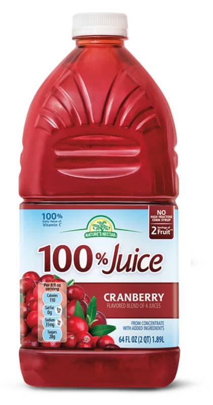 Nature's Nectar 100% Cranberry Juice