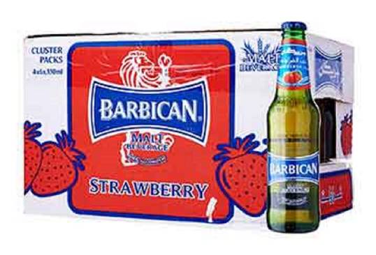 Barbican Non Alcoholic Malt Beverage, Strawberry (24 x 330 ml)
