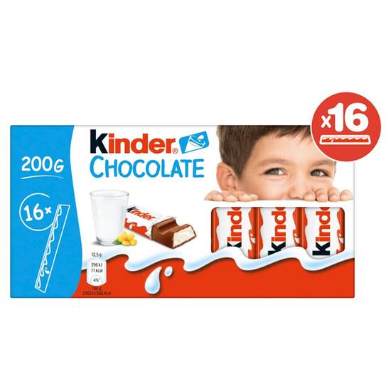 Kinder Chocolate 16 Bâtonnets 200 g