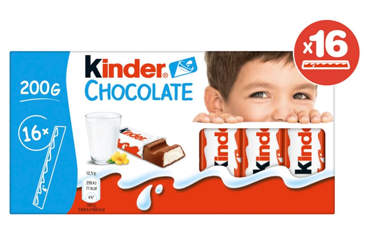 Kinder Chocolate 16 Reepjes 200 g