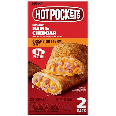 Hot Pockets Ham and Cheddar Crispy Buttery Crust (9 oz, 2 ct)