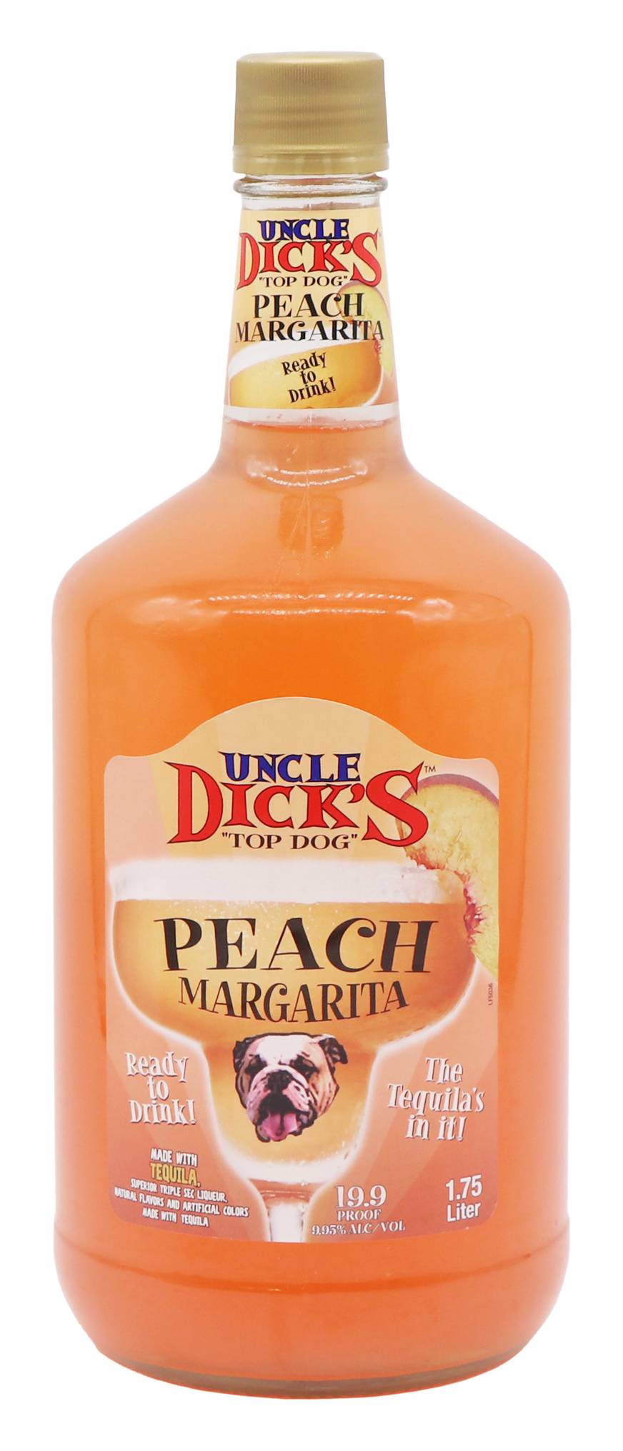 Top Shelf Uncle Dicks Margarita Cocktail, Peach (1.75 L)