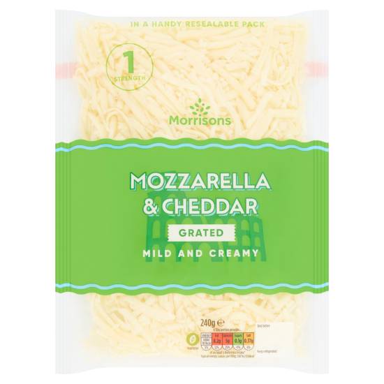 Morrisons Grated Mozzarella & Cheddar Cheese (240g)