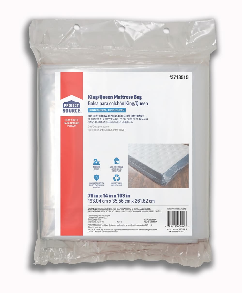 Project Source Queen/King Clear Mattress Bag ( 76-in W )