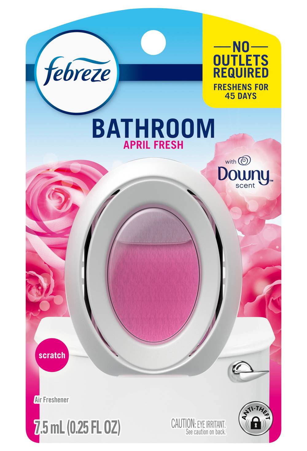 Febreze Bathroom Air Freshener, Downy April (0.25 fl oz)