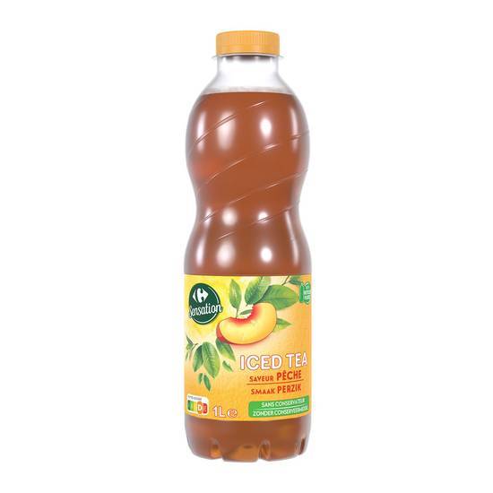 Carrefour Sensation - Boisson iced tea (1 L) (pêche)