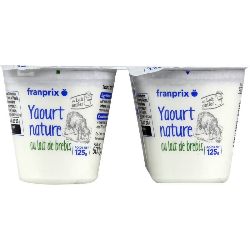 Franprix - Yaourt nature lait de brebis (4)