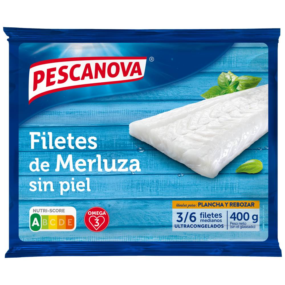 Filetes De Merluza Pescanova Sin Piel 400Gr