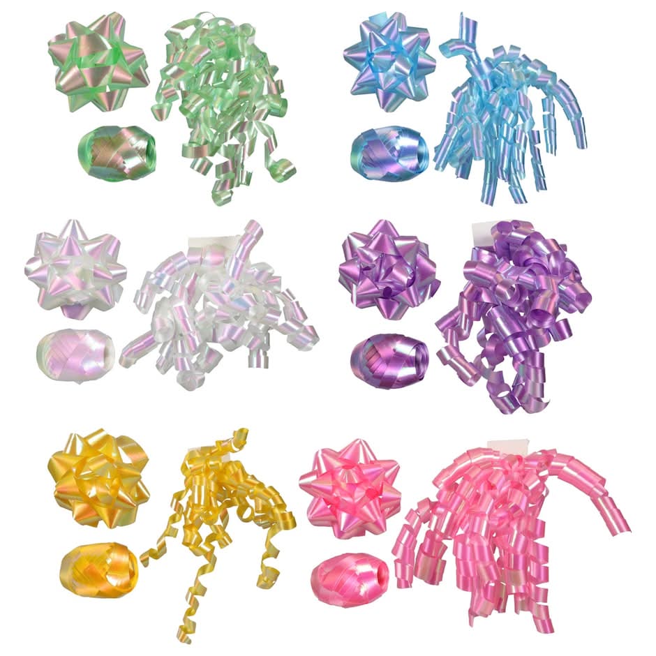 Voila Iridescent Bow Sets, 3-ct. Packs