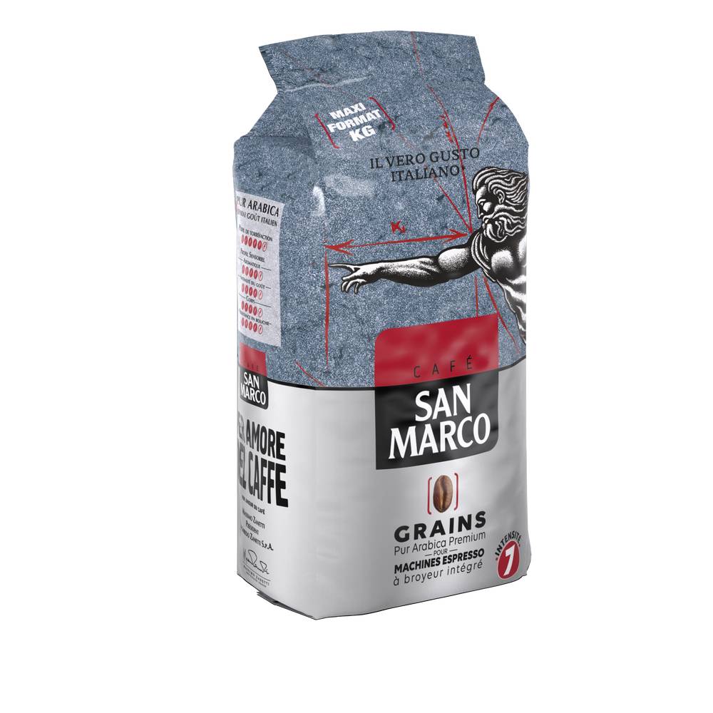 San Marco - Café en grains n°7 pur arabica premium (1 kg)