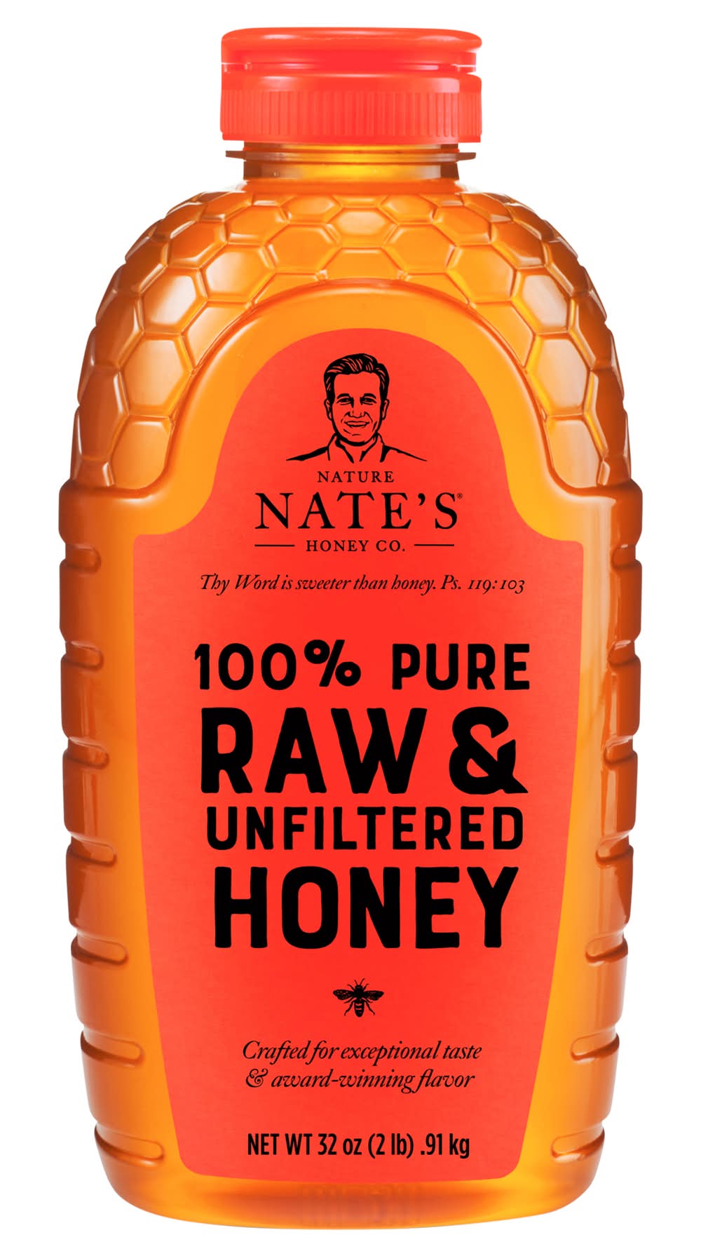 Nature Nate's Honey Co. 100% Pure Raw & Unfiltered Honey (32 oz)