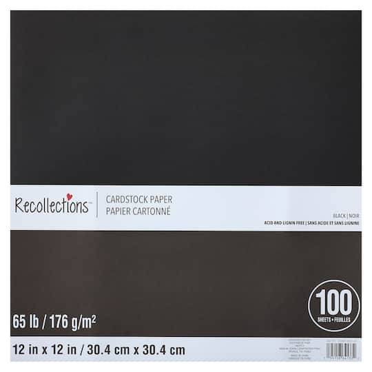 Recollections Cardstock Paper (100 ct) (black)