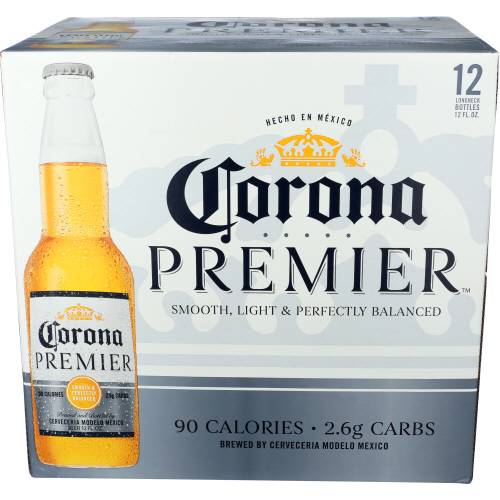 Corona Premier Light Beer 12 Pack Bottles
