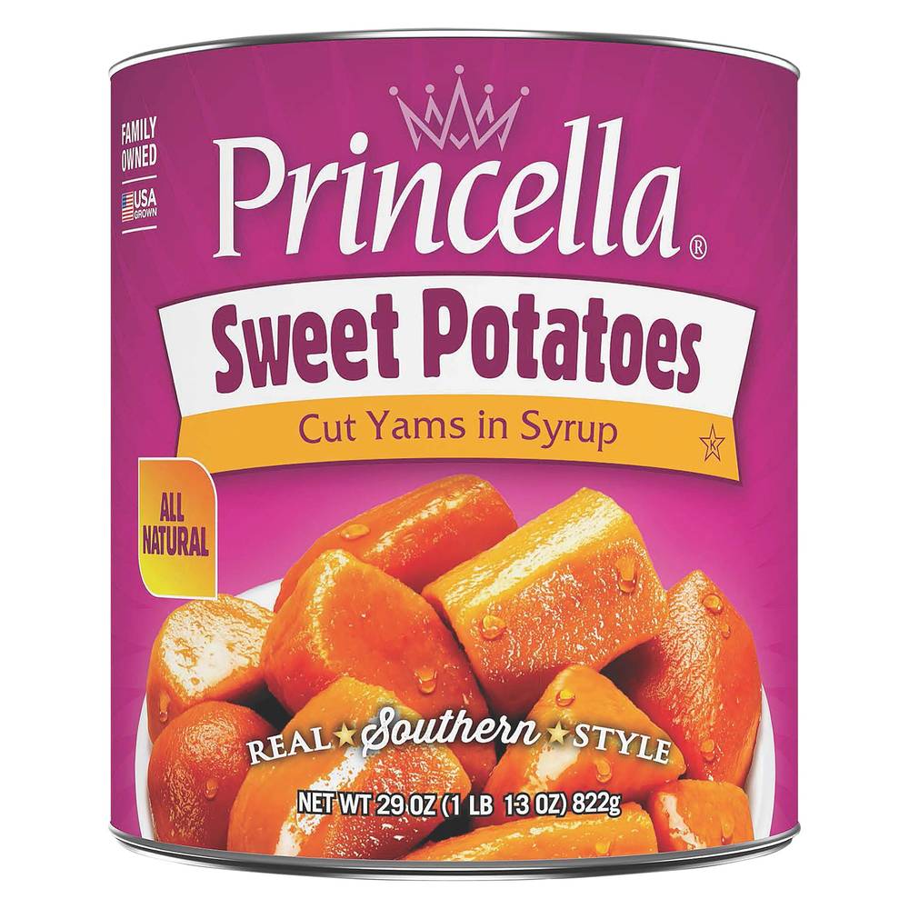 Princella Cut Sweet Potatoes in Light Syrup (1.81 lbs)