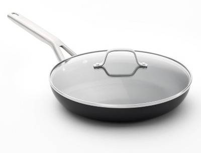 Calphalon 10" Hard Anodized Nonstick Fry Pan with Lid: Non-Toxic Skillet, Oven & Dishwasher Safe, Gas & Electric Compatible