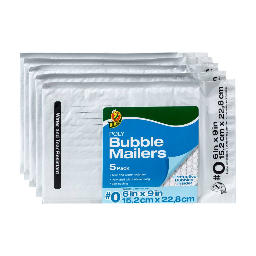 Duck Poly Bubble Mailer (6 x 9 inch) (5 ct)