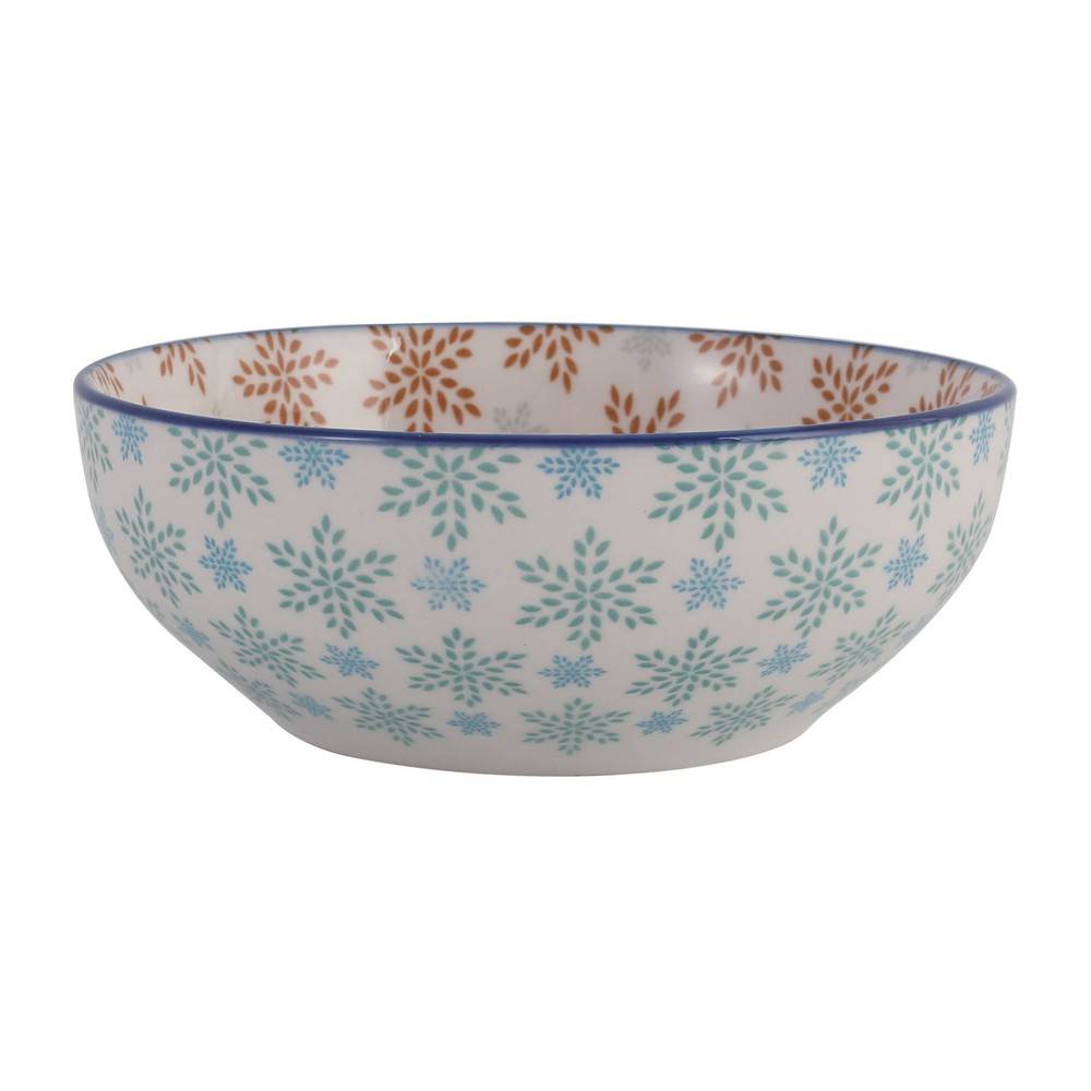 Mainstays Snowflake Pattern Porcelain Bowl 15.2 cm