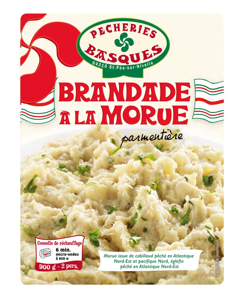 PECHERIES BASQUES - Brandade de morue parmentière (900g)