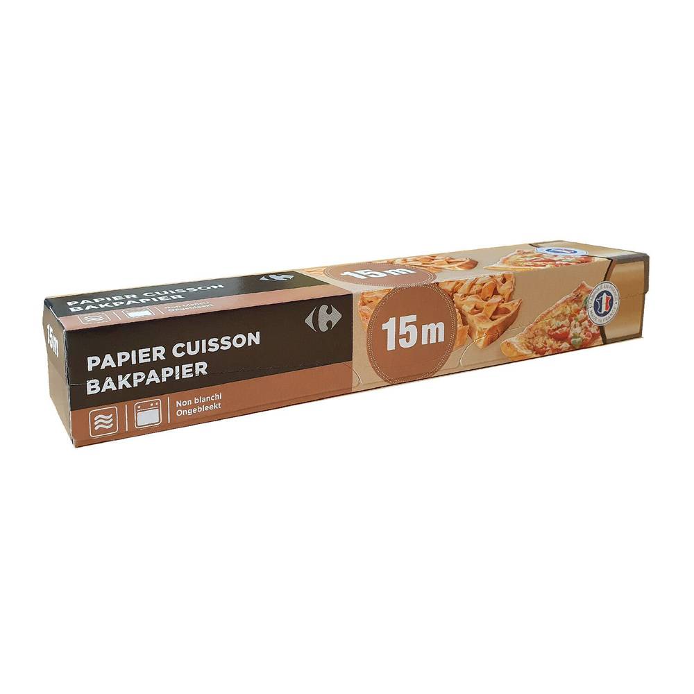 Papier cuisson 15 m CARREFOUR - le rouleau