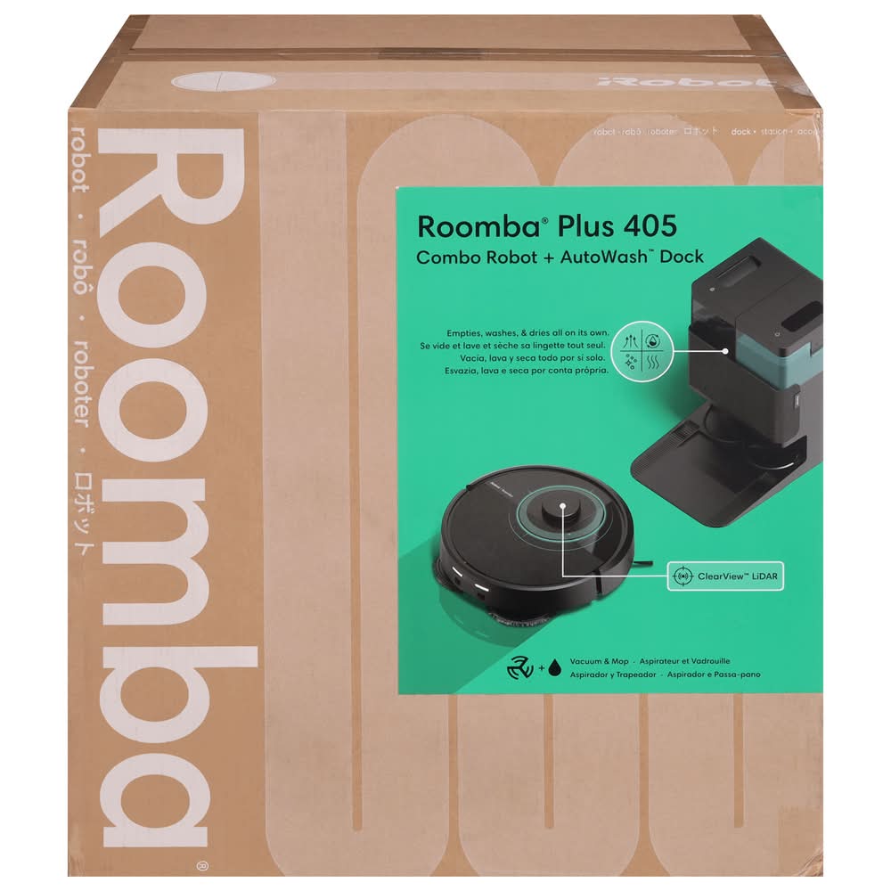 新品未開封品　Roomba Plus 405 Combo Auto wash iRobot Roomba Plus 405 Combo Robot Vacuum & Mop + AutoWash Dock, 2