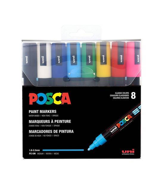 Posca Marker 8 Set Medium