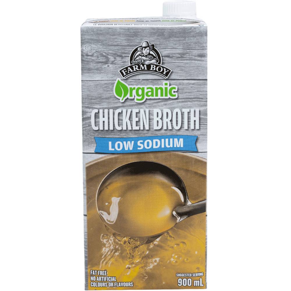 Farm Boy™ Organic Low-Sodium Chicken Broth (900 ml)