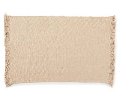 Broyhill Tan Fringed Textured Cotton Placemat