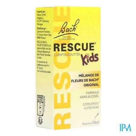 Rescue Bach Kids Gouttes 10ml Huile essentielle - Aromathérapie