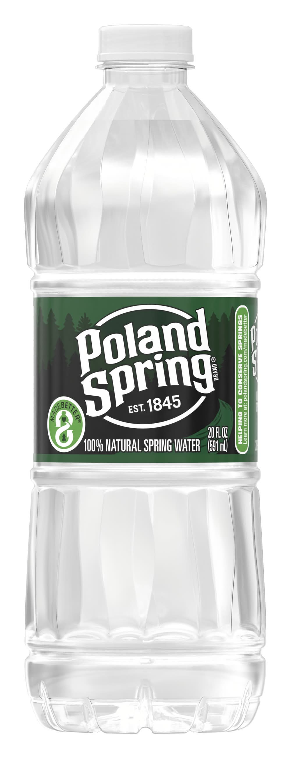 Poland Spring 100% Natural Spring Water (20 fl oz)