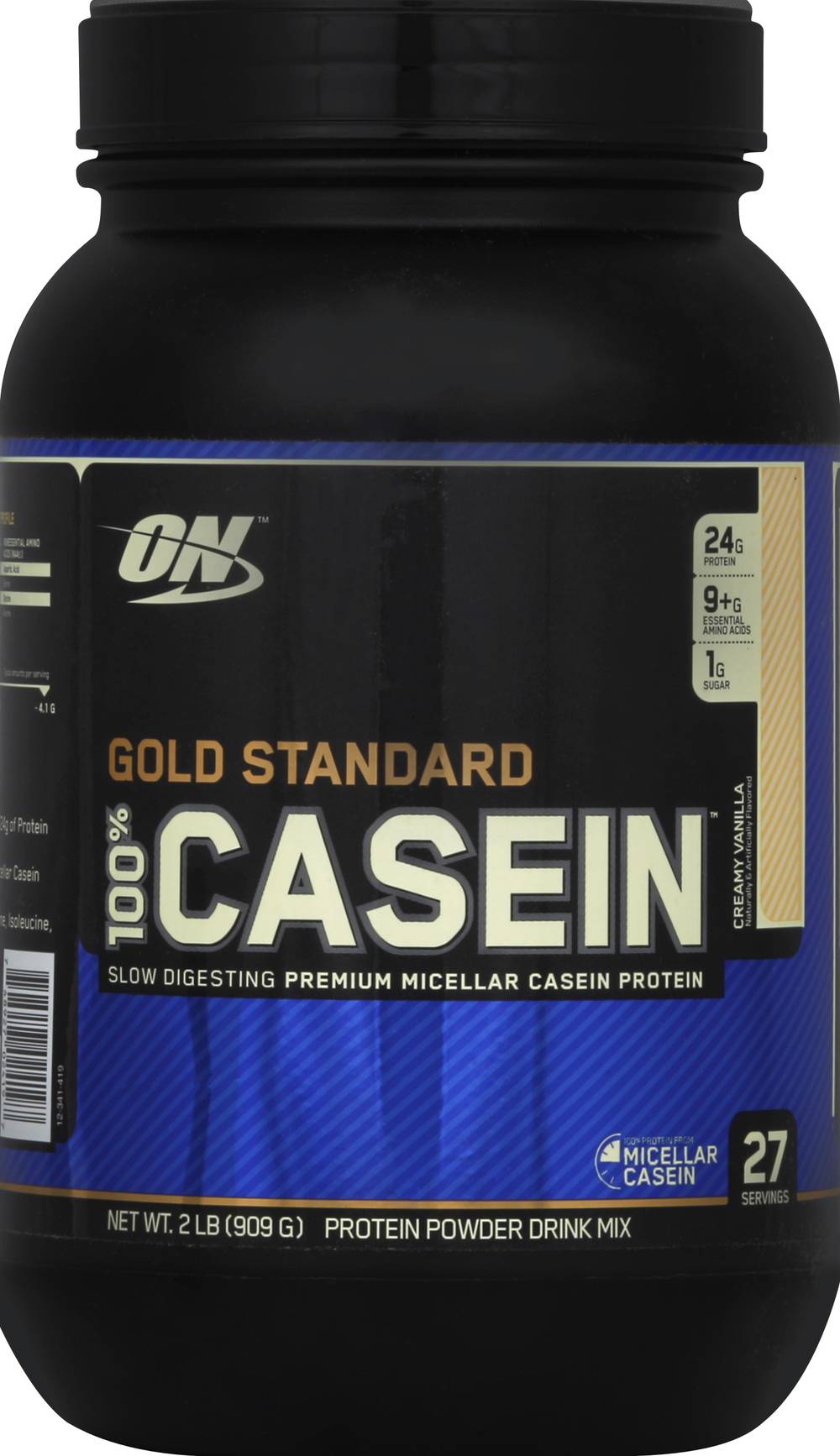 Optimum Nutrition 100% Casein, Creamy Vanilla (2 lbs)