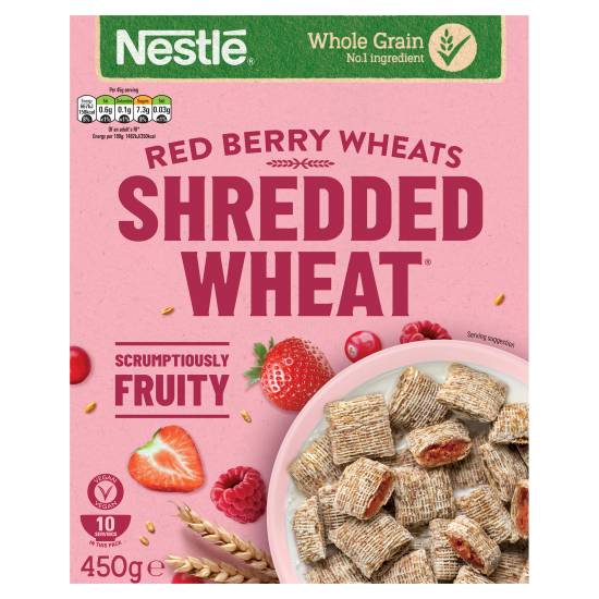 Shredded Wheat Wheats Cereal Biscuits (red berry )