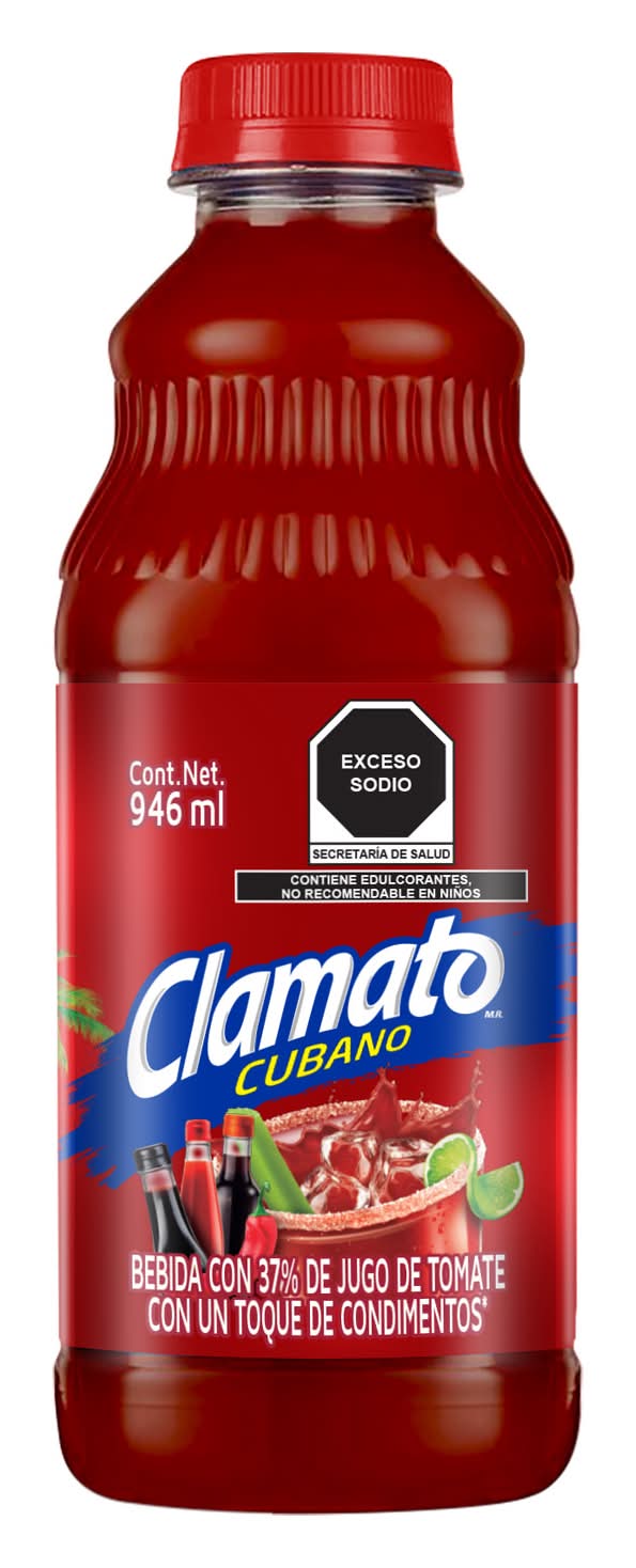 Clamato · Jugo de tomate con un toque de condimentos al estilo cubano (946 ml)