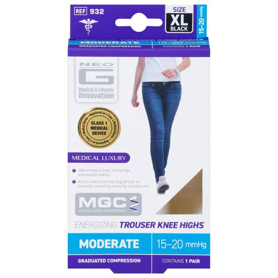 Neo g Moderate Energizing Trouser Knee Highs (xl)