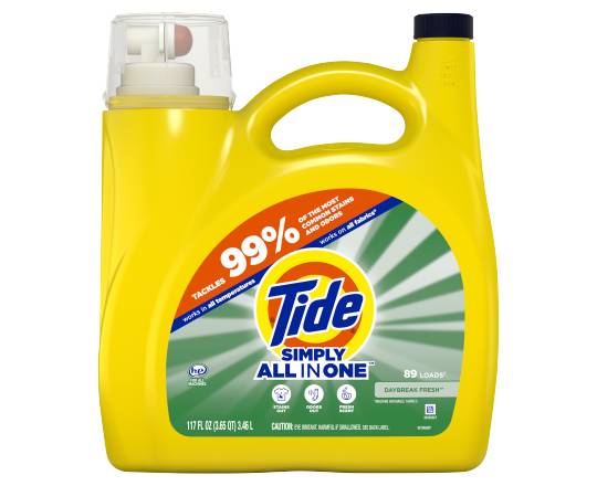 Tide Daybreak Fresh Simply All in One Liquid Detergent (117 fl oz)