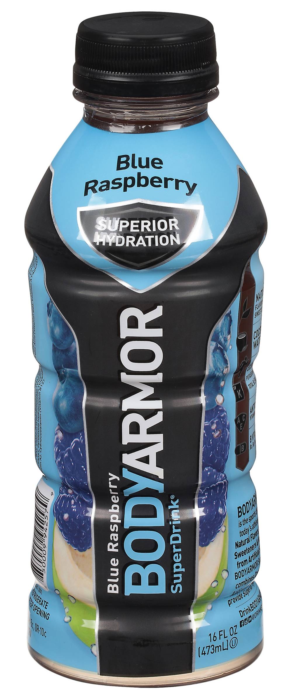 BODYARMOR Superior Hydration Superdrink, Blue Raspberry (16 fl oz)