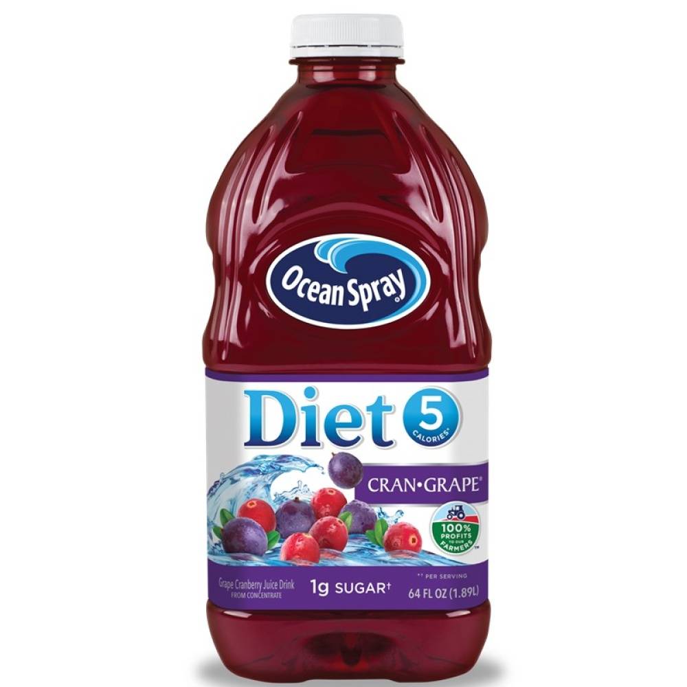 Ocean Spray Diet Cranberry Grape Juice (64 fl oz)