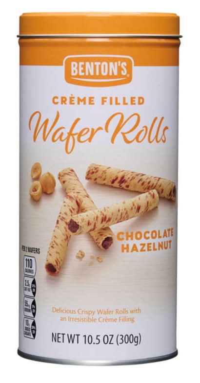 Benton's Cream Filled Wafers Rolls, Chocolate Hazelnut (10.5 oz)