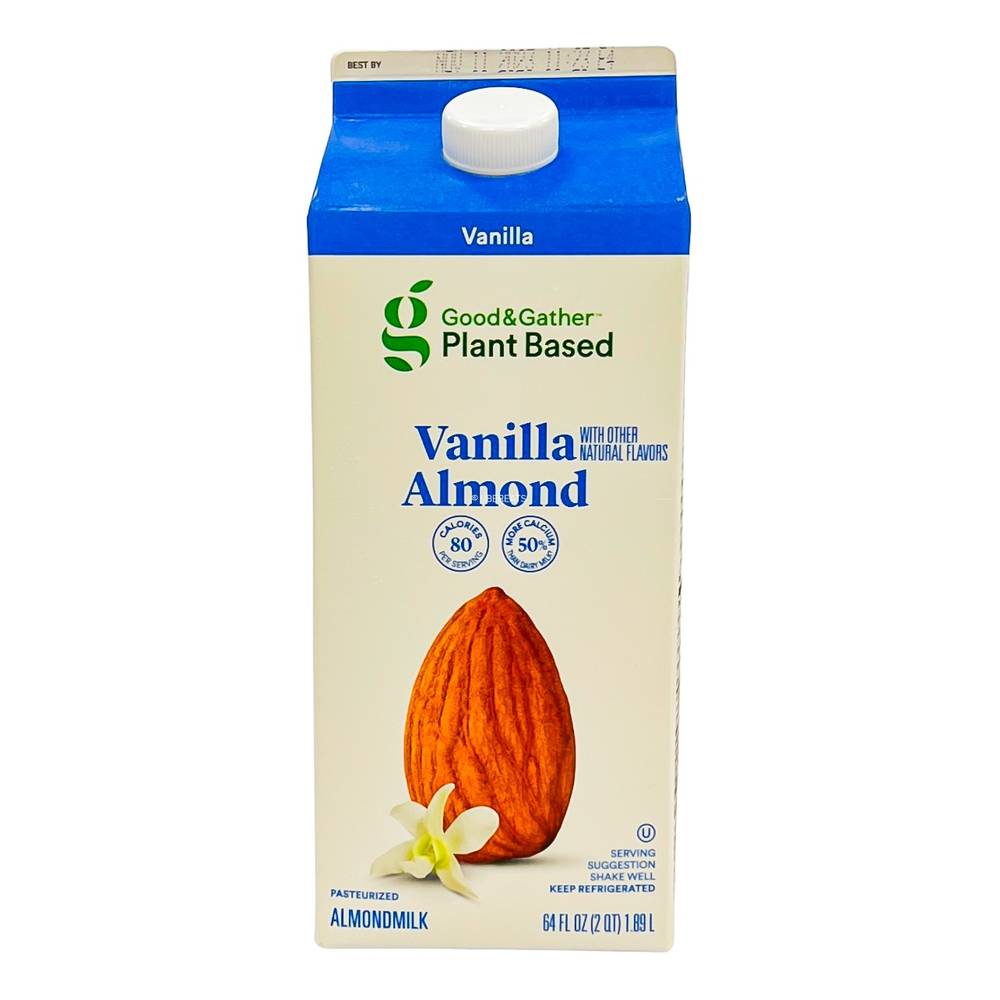 Good & Gather Plant Based Almond Milk, Vanilla (64 fl oz)