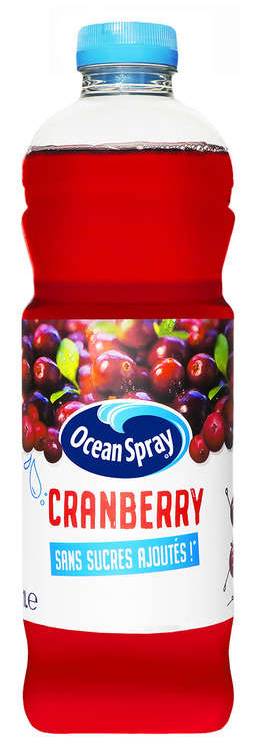 Ocean Spray Cranberry Classic Sans Sucres Ajoutés 1L