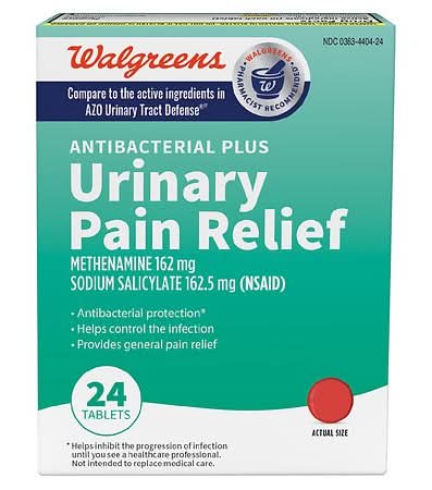 Walgreens Antibacterial Plus Urinary Pain Relief Tablets (24 ct)