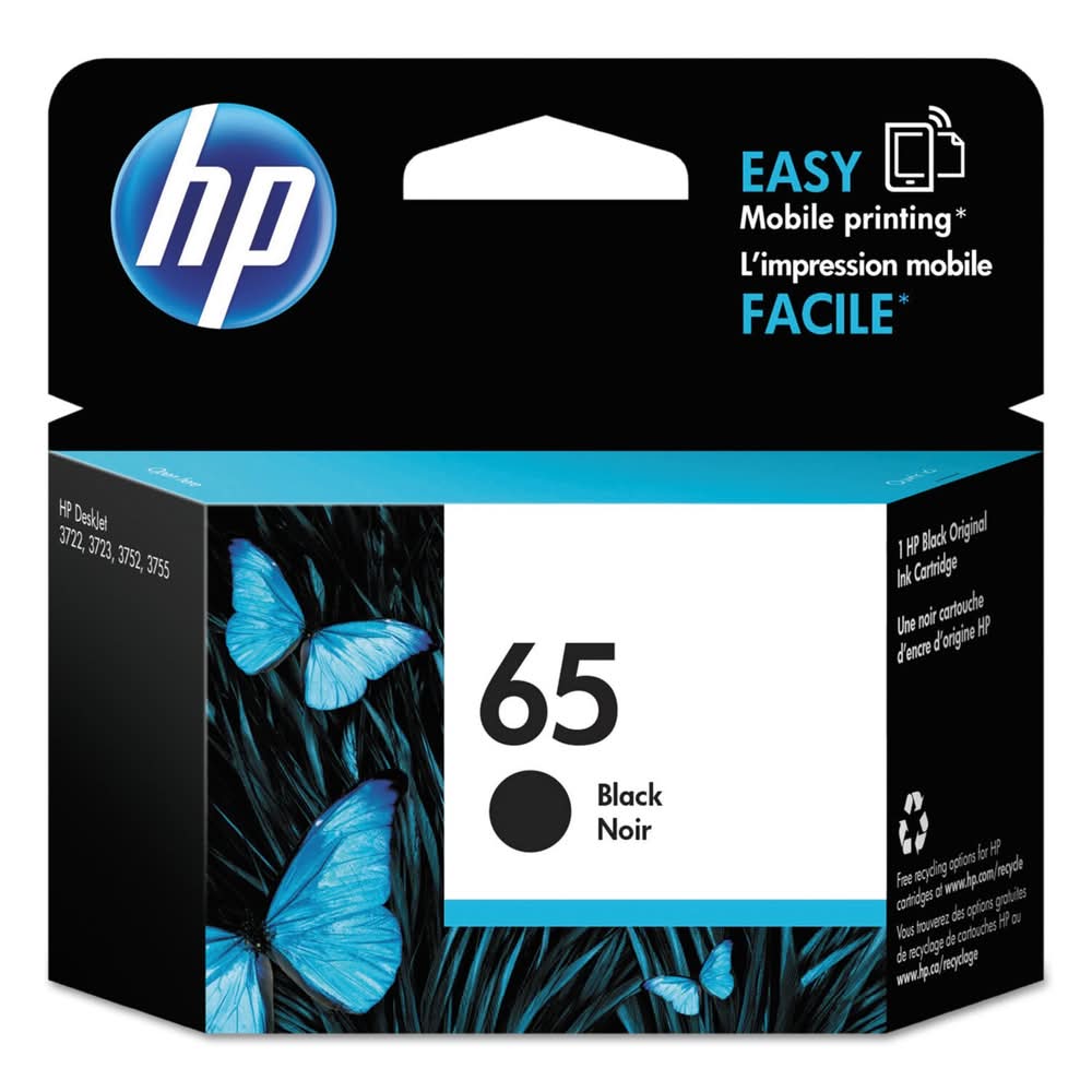 HP 65 Black Ink Cartridge (3.1 lbs)