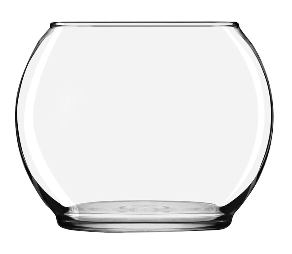 Greenbrier International Clear Round Glass Floral Container, 5 in