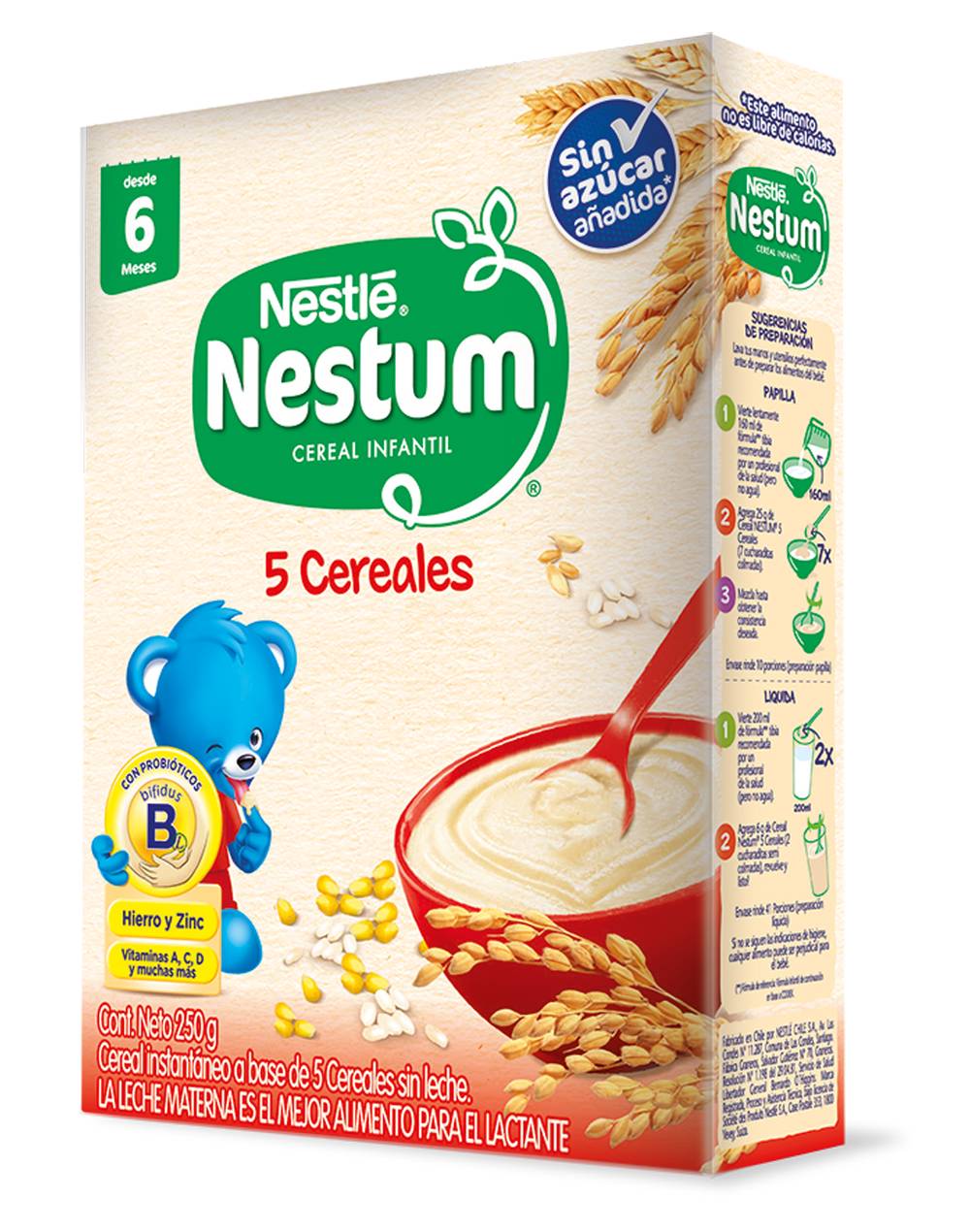 Nestum · Cereal infantil sabor 5 cereales (250 g)